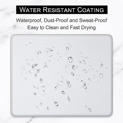 Hsurbtra Mouse Pad, Premium-Textured Square Mousepad 10.2 x 8.3 Inch, Stitched Edge Anti-Slip Waterproof Rubber Pretty Cute Computer Mat for Office Gaming Laptop Women Kids Space Gray - color: Space Gray, size: Square Mousepad (10.2" x 8.3")