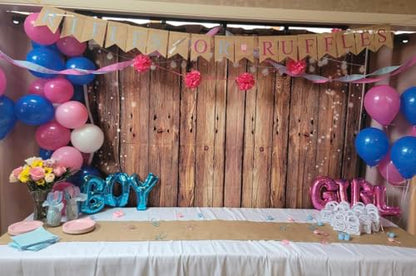 8x6FT Brown Wood Backdrop Rustic Photo Backdrop Country Wooden Background Birthday Wedding Western Party Decoration F1