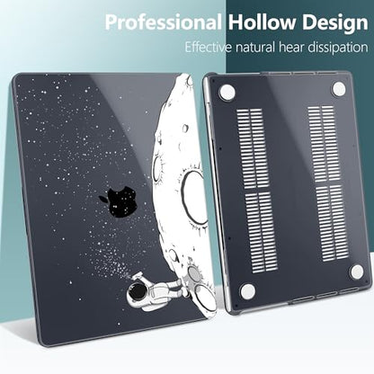 DONGKE Compatible with MacBook Pro 16 Inch Case (2026-2021 Release, M5 M4 M3 M2 M1 Pro/Max Chip), Plastic Hard Shell Cover with Keyboard Cover & Screen Protector for MacBook Pro 16", Astronaut - color: Astronaut