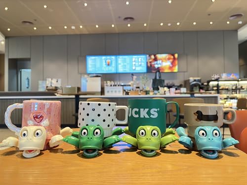 JOD® Turtle Cup Holder,Turtle Coaster with Funny Expression, 4 PCs Cup Holder with Liftable Limbs & Expressive Face for Turtles,Tortoise Lover Gag Gifts Home Decor(4pc-Light Green Green Blue Pink) - color: 4pc-lightgregreblpi