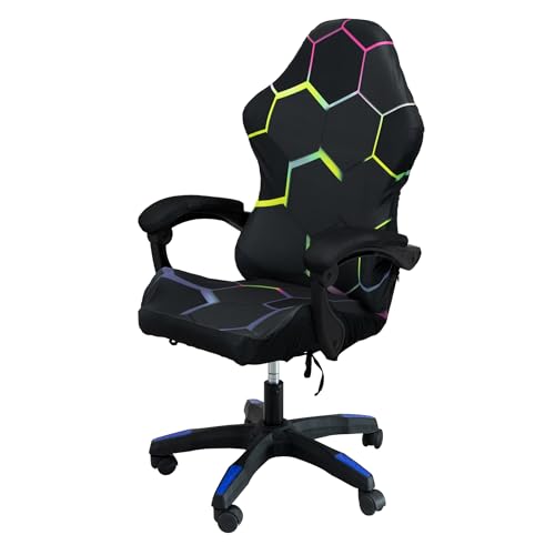 Gaming Chair Covers, 3D Printing One-piece Universal Fit Gaming Chair Seat Cover with Armrest Sloipcover(Color:Style 6) - color: Style 6