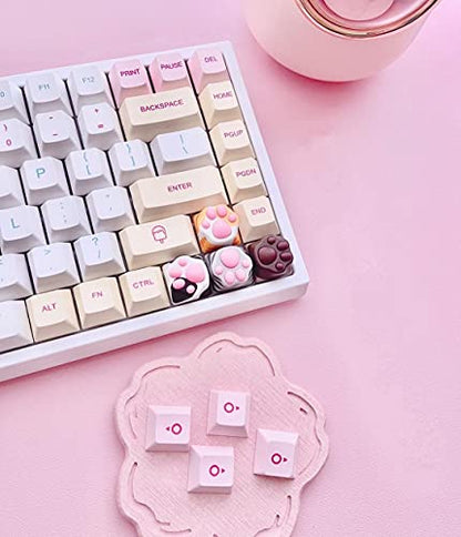SYA ZOMOPLUS Cute Keycaps,Novelty Cat-Claws Keycap 3D Model OEM Profile Keyboard Keycaps Squishy-Paws Custom Key Caps for Cherry MX Switches Mechanical Gaming Keyboard Catpaw ESC-Key Keycap(4 Pack) - color: 4 Pack
