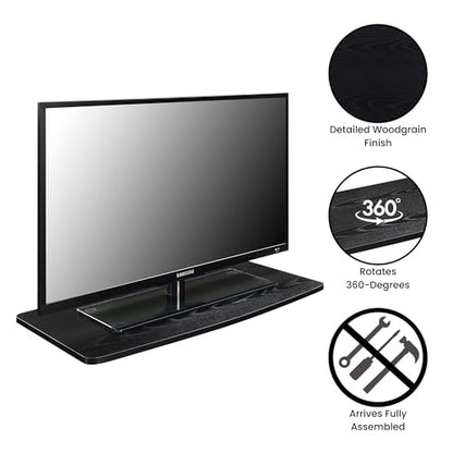 Designs2Go XL Single Tier Swivel Riser for TVs up to 37 Inches