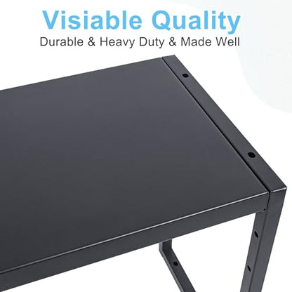 Expandable Metal Storage Shelves, 110LBS Heavy Duty Shelving Units and Storage for Pots Pans Small Appliances, Adjustable Metal Storage Shelf Organizer Rack for Kitchen Cabinets Closet Pantry Garage - size: 1 Tier：11.8"D x 28.9"W x 16.3"H