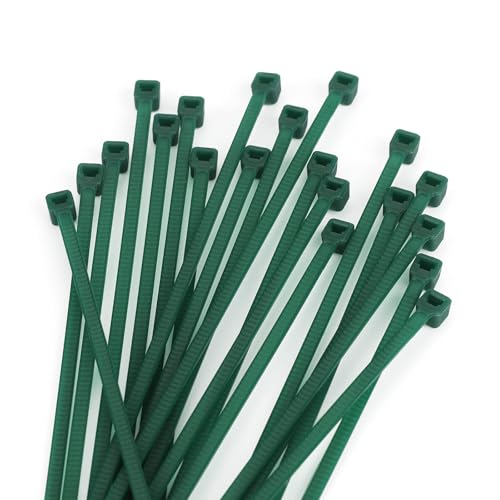 KINGLAKE GARDEN Green Zip Ties 10 Inch 3MM 100 Pack Green Nylon Tie,Premium Plastic Wire Ties for Indoor and Outdoor - size: 10 inch