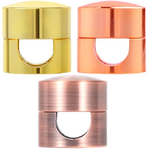 SmallCat 3 Sets Charger Holders for Cords, Adjustable Cable Anchor Holders, Adhesive Metal Cord Clips, Cable Management Wire Organizers for Desk, Office, Nightstand - Gold, Red Bronze, Rose Gold - color: Gold, Red Bronze, Rose Gold, 3 Sets, size: 3 Sets