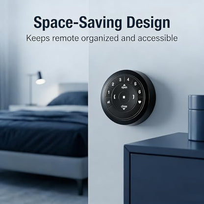 Wall Mount Holder for Hunter Douglas PowerView Remote Control Gen 2 & Gen 3– Surface Mount Bracket Station Only (Black)