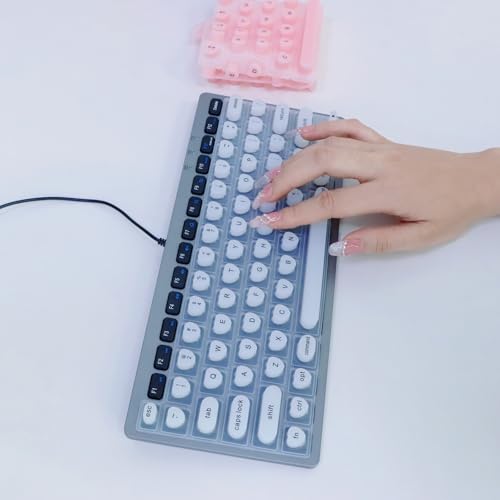 Keyboard Cover for Long Nails Compatible with MacBook Pro 13 inch M2 2023, 2022, 2021 2020 M1 A2338 A2289 A2251&Compatible with MacBook Pro 16 2020 2019 A2141 Touch ID, US ANSI (White & Heart) - color: White