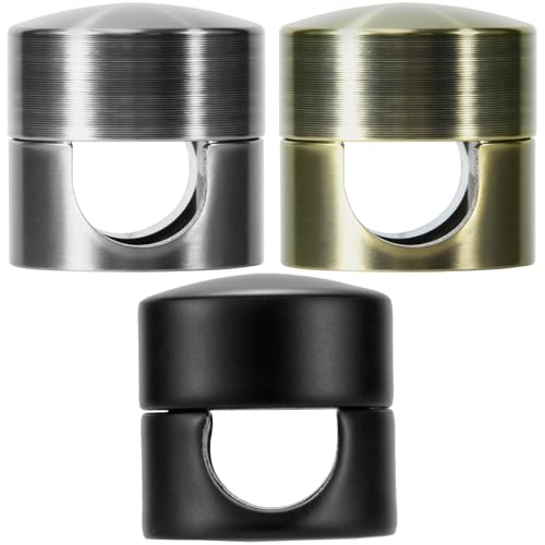 SmallCat 3 Sets Charger Holders for Cords, Adjustable Cable Anchor Holders, Adhesive Metal Cord Clips, Cable Management Wire Organizers for Desk, Office, Nightstand - Matte Black/Black/Antique Copper - color: Matte Black, Black, Antique Copper, 3 Sets, si