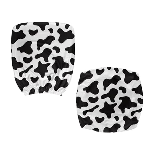 Cow Print Office Chair Covers Stretchable Office Chair Seat Cover 2 Piece Washable Gaming Chair Cover Universal Fit Most Wheelchairs,Computer Chairs,Gaming Chairs - color: Cow Print
