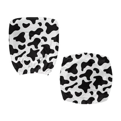 Cow Print Office Chair Covers Stretchable Office Chair Seat Cover 2 Piece Washable Gaming Chair Cover Universal Fit Most Wheelchairs,Computer Chairs,Gaming Chairs - color: Cow Print