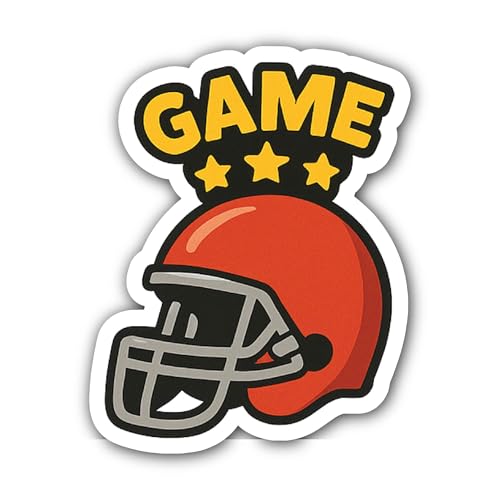 2 (Pieces) 3" and 5" Game Sticker, Waterproof Vinyl Decals for Many Purpose Like Cars, Trucks, Laptops, Phones, Windows and More