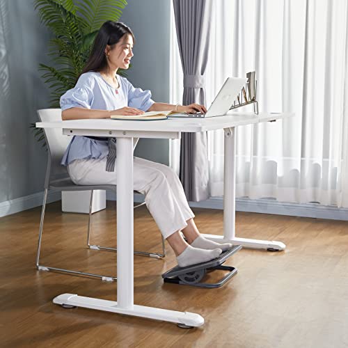 EUREKA ERGONOMIC Tilt Adjustable Footrest, Foot Rest for Under Desk at Work with Massage Surface, Office Foot Rest Under Desk with 20 Degree Tilt No Locking, Metal Frame - style: Compact