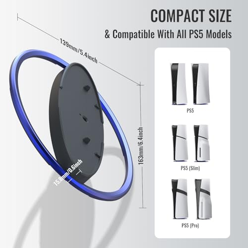 PS5 Stand for PS5 Slim & Pro - Vertical Console Base Accessories (Blue)