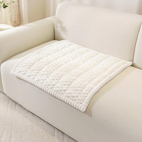 Royhom Chair Cover for Dogs, Thick Soft Couch Arm Cover, Headrest Armrest Covers, Furniture Cover for Pets Recliner Loveseat Leather Cushion L Shaped Couch (White, 27.6 x 27.6 Inch) - color: White, size: 27.6 X 27.6 Inch/1 Piece