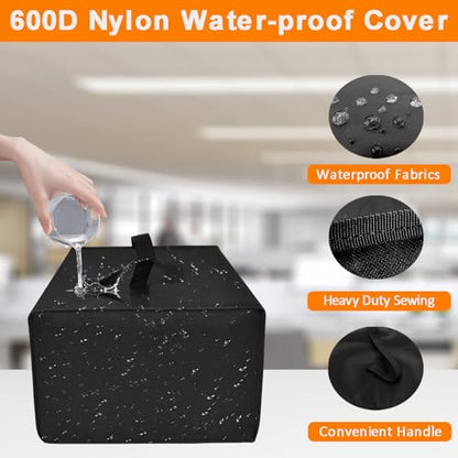 Printer Dust Cover Antistatic Water-Proof Cover Heavy Duty 600D Nylon Dust Sleeve for HP, EPSON,CANON, BROTHER, printer Universal Case Protector for Printer (11.8''D × 15.7''W x 7.1''H)