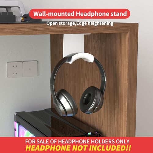 Game Headphone Stand for Desk Mini Headphone Hanger Holder with Strong Adhesive Game Headset Stand Headphone Holder-Under Desk… - style: under desk