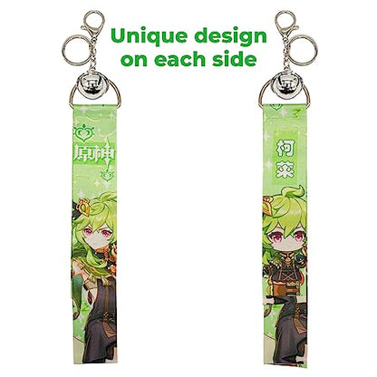 Impact Videogame Colorful Lanyard Keychains Stickers - color: Collei Dendro