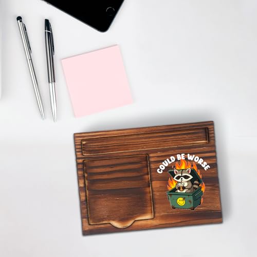 Funny Desk Gift Idea for Coworker Friend, Sticky Note Holder Office Desk Organizer, Humor Memo Pad Holder Work Desk Accessory STYW14 - style: Gift Idea for Coworker Friend