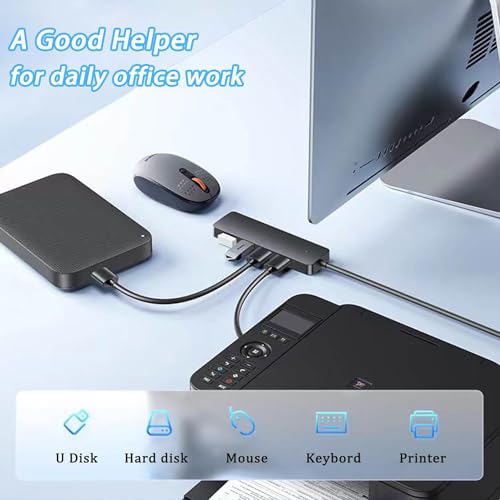 USB Hub, VIENON 4-Port USB 3.0 Hub USB Splitter USB Expander for Laptop, Xbox, PS4/5, Flash Drive, HDD, Console, Printer, Camera,Keyborad, Mouse-3.3ft - size: 3FT, style: USB Hub