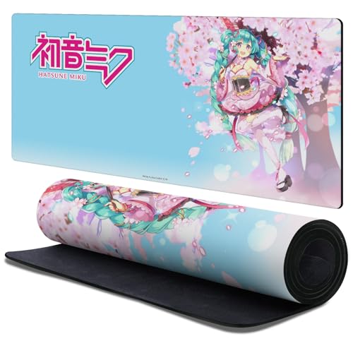 Head Case Designs Officially Licensed Hatsune Miku Sakura Graphics 37.4 x 15.75 x 0.16 inches (900 x 400 mm) - XL Gaming Office Desk PC Keyboard Mouse Mat Pad - color: Sakura, size: 37.4" x 15.8"