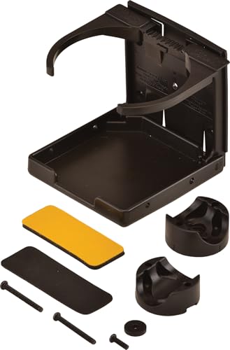 NOVA Adjustable Cup Holder for Walkers, Rollators & Wheelchairs – Folding Drink Holder Fits 3/4”, 7/8” & 1” Tubes, Holds 2.25”–3.75” Cups, Durable, Easy Install - size: 1 Count (Pack of 1)