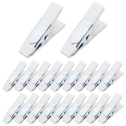 2 Inch Spring Clamps, Heavy Duty Metal Strong Clips Clamps (20pcs, White) - color: White, size: 20 Pcs