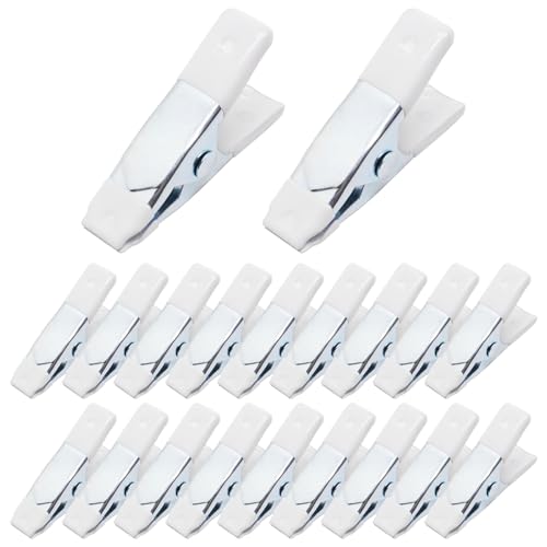 2 Inch Spring Clamps, Heavy Duty Metal Strong Clips Clamps (20pcs, White) - color: White, size: 20 Pcs