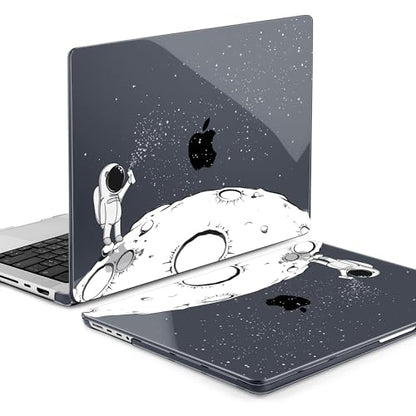 DONGKE Compatible with MacBook Pro 16 Inch Case (2026-2021 Release, M5 M4 M3 M2 M1 Pro/Max Chip), Plastic Hard Shell Cover with Keyboard Cover & Screen Protector for MacBook Pro 16", Astronaut - color: Astronaut