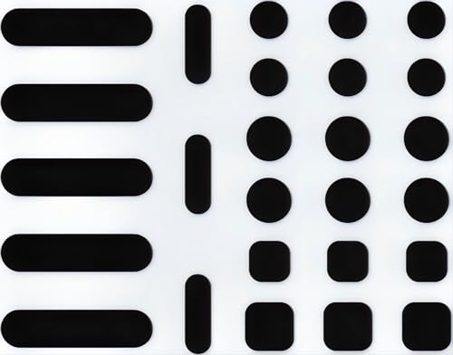 Universal Webcam Privacy Protector - Privacy Protection Accessory, Residue-Free Adhesion, Secure Screen Closure - dot, Square and Strip Patterns, 26 Pieces - Black - color: Black30