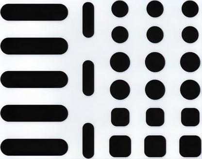 Universal Webcam Privacy Protector - Privacy Protection Accessory, Residue-Free Adhesion, Secure Screen Closure - dot, Square and Strip Patterns, 26 Pieces - Black - color: Black30