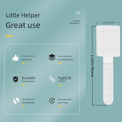100 Pcs Hook and Loop Cable Straps,Self Adhesive Hook and Loop Cable Ties,Adjustable Cord Organizers for Desk,Reusable Wire Organizers for Cords,Cord Organizer (White) - color: White