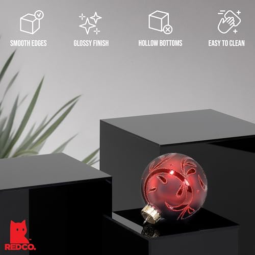 Red Co. Set of 3 Glossy Black Acrylic Cube Display Nesting Riser Stands with Hollow Bottoms - 2-Pack - color: Black, size: 4",5",6" - 2 Pack