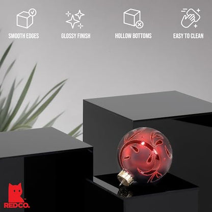 Red Co. Set of 3 Glossy Black Acrylic Cube Display Nesting Riser Stands with Hollow Bottoms - 2-Pack - color: Black, size: 4",5",6" - 2 Pack