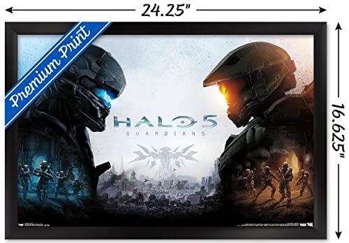 Trends International Halo 5 - Key Art Wall Poster, 22.4L x 14.7W, Black Framed Version - color: Black Framed Version, size: 22.4"L x 14.7"W