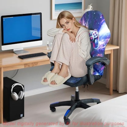 Gaming Chair Covers, 3D Printing One-piece Universal Fit Gaming Chair Seat Cover with Armrest Sloipcover(Color:Style 1) - color: Style 1