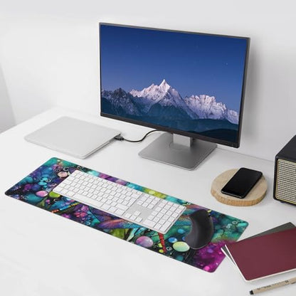 Dragonfly Mouse Pad Extended Large Gaming Mouse Pad XL Stitched Edges for Gamer Home Office 31.5 X 11.8 Inch - color: Dragonfly 11
