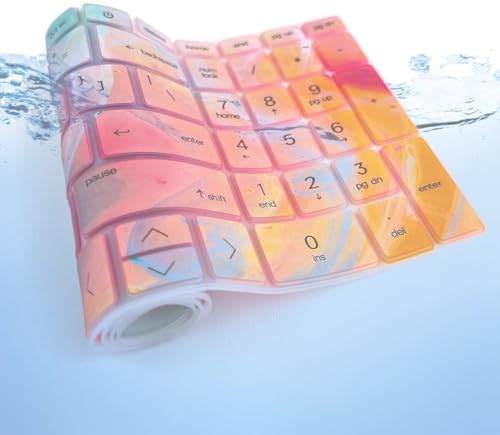 Colorful Keyboard Cover for HP Pavilion & HP 17.3" Laptop 17t 17z 17-cn 17-cp Series 17z-cp200/cp300 17t-cn300 17t-cn000/cn200 17-cp3005dx 17-cp3055cl 17-cn2083dx 17-cn3003dx 17-cn4153cl 17-cn4065cl - color: Colorful(Regular Letters)