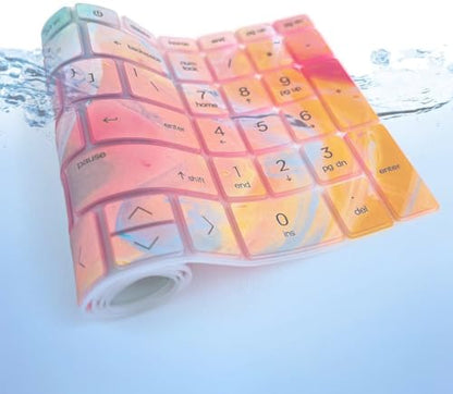 Colorful Keyboard Cover for HP Pavilion & HP 17.3" Laptop 17t 17z 17-cn 17-cp Series 17z-cp200/cp300 17t-cn300 17t-cn000/cn200 17-cp3005dx 17-cp3055cl 17-cn2083dx 17-cn3003dx 17-cn4153cl 17-cn4065cl - color: Colorful(Regular Letters)