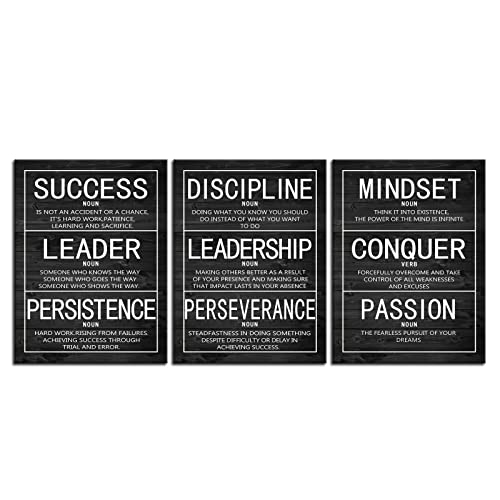 Motivational 3 Pieces Poster Inspirational Canvas Wall Art Prints Artwork for Living Room Office Modern Home Decor Inspiring Painting Pictures Stretched and Framed Ready to Hang [36''Wx 16''H] - color: Inspirational-2, size: 16.00" x 36.00"