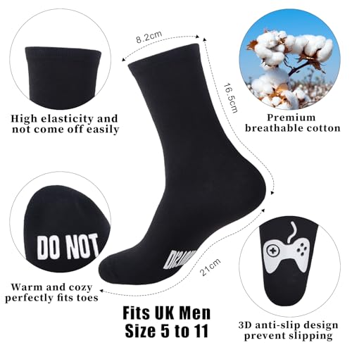 GOAUS Gamer Gifts Funny Socks, Light Up Gaming Pillow Cover 18x18 inch Dual Pockets, Gifts for Men Dad Teens Teenage Boys Son Boyfriend - color: Gaming