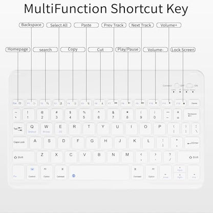 Case with Keyboard for iPad Air 11 Inch M4/M3/M2, Gray | for iPad Air 5th/4th Generation 10.9 Inch, Magnetic Detachable Bluetooth Keyboard Cover with Pencil Holder, Auto Sleep/Wake - color: Gray
