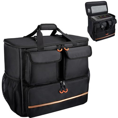 Computer Desktop Mid Tower Large Carrying Case, PC Travel Case for Computer for Moving, Portable Gaming Backpack for Keyboard, Mouse and Accessories,Compatible with ATX/M-ATX mainframe chassis