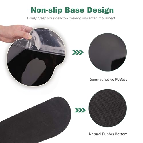 ARTSO XXL Large Gaming Mouse Pad with Wrist Rest, Ergonomic Mouse Pad, Keyboard Wrist Rest, Home Office Desk Accessories, Green Flower Plants - color: Green Flower Plants