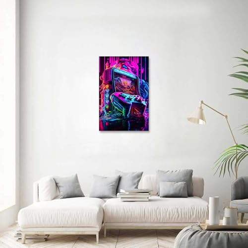 1PC Cool Gaming Poster Wall Art Wall Art for Living Room & Bedroom, 20 * 30cm/8 * 12inches Unframed
