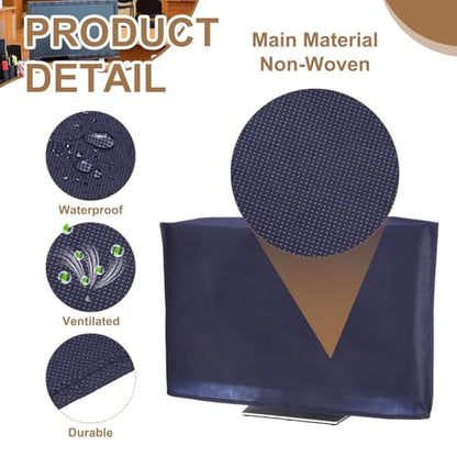 PATIKIL Computer Dust Cover, 28" Monitor Dust Protection Dustproof Cover Case for Desktop PC CPU Protector - 1Pcs (Blue) - size: 28"
