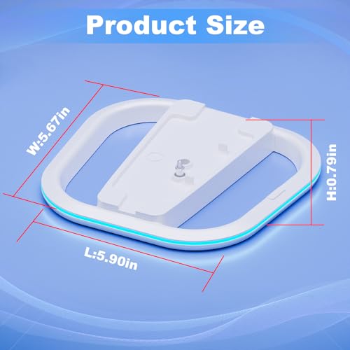 HONCAM Vertical Stand for PS5/PS5 Slim/PlayStation Pro Consoles, PlayStation 5 Vertical Holder with 7 RGB Lights and a Screw,White - color: White