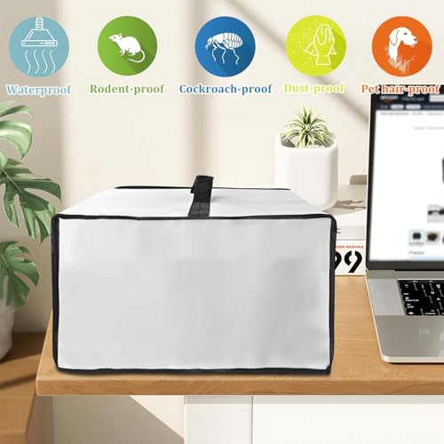 Printer Dust Cover for Epson EcoTank ET-4800, Heavy-Duty 600D Nylon Printer Protector – Waterproof Anti-Static Dustproof Printer Cover Case (15×15.8×9.8in) (Silver) - color: Silver