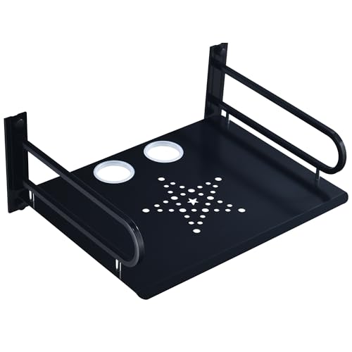 HNVNER Floating AV Shelves,Projector Wall Mount DVD Shelf,Floating Entertainment Center Bracke Under TV for Cable Boxes/Games Console/DVR/TV Accessories (Single Layer) - size: Single Layer