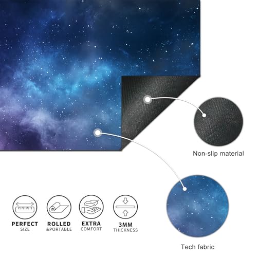 HOMETITUTE XL Mouse Pad Gaming Mousepad Nebula Space Art 31.5x11.8 Inch Non-Slip Keyboard Desktop Protector Mat Diatomite Large Mouse Pad for Home and Office Desk Accessories - color: Galaxy Nebula Space Art